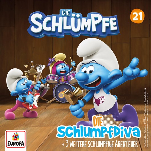Set De Figurines Schtroumpfs – La Fanfare (W.G) – 15 Pièces Différentes – Occasion